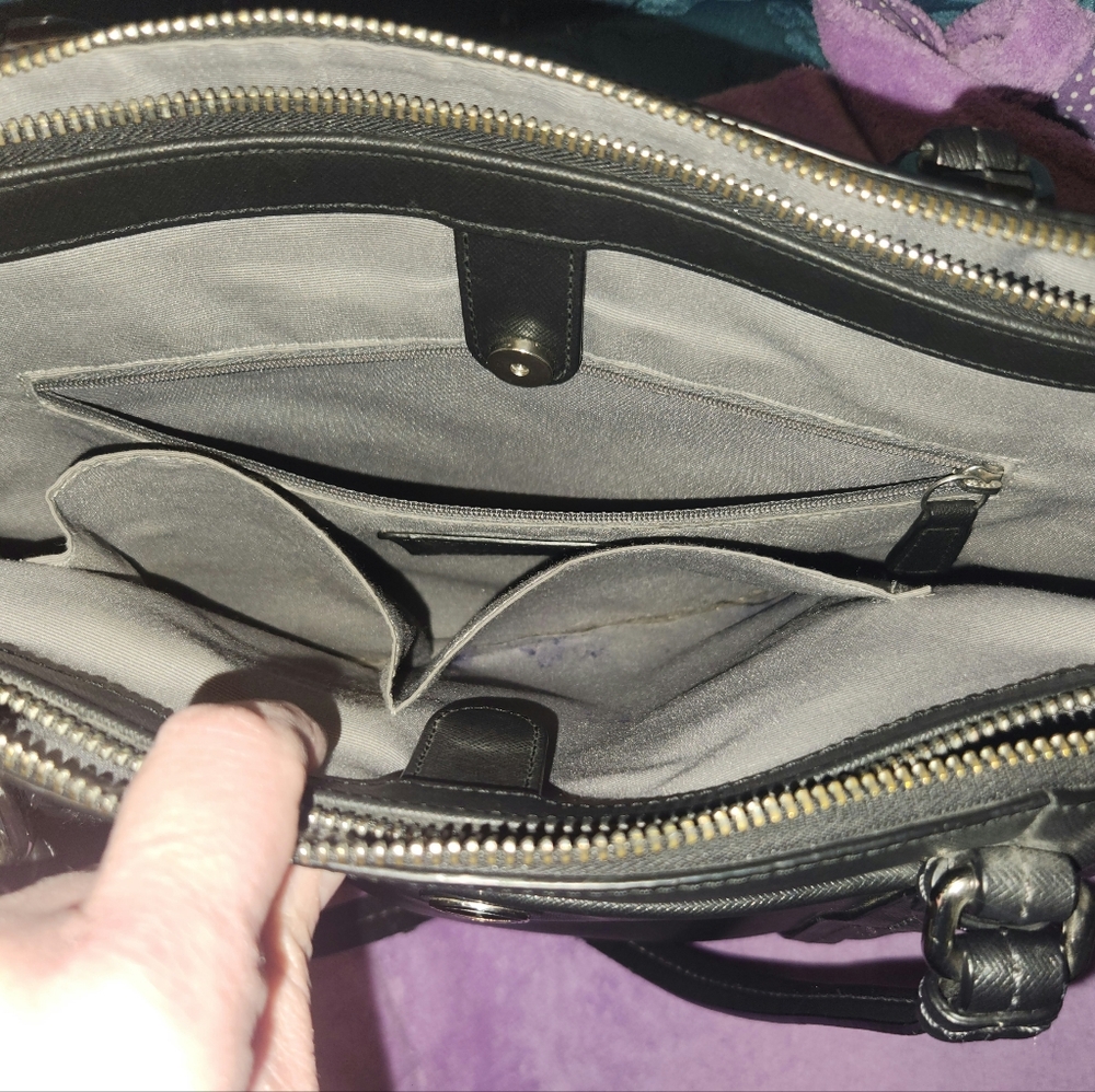 Coach Large Black Peyton Tote Shoulder Bag - Picture 15 of 16